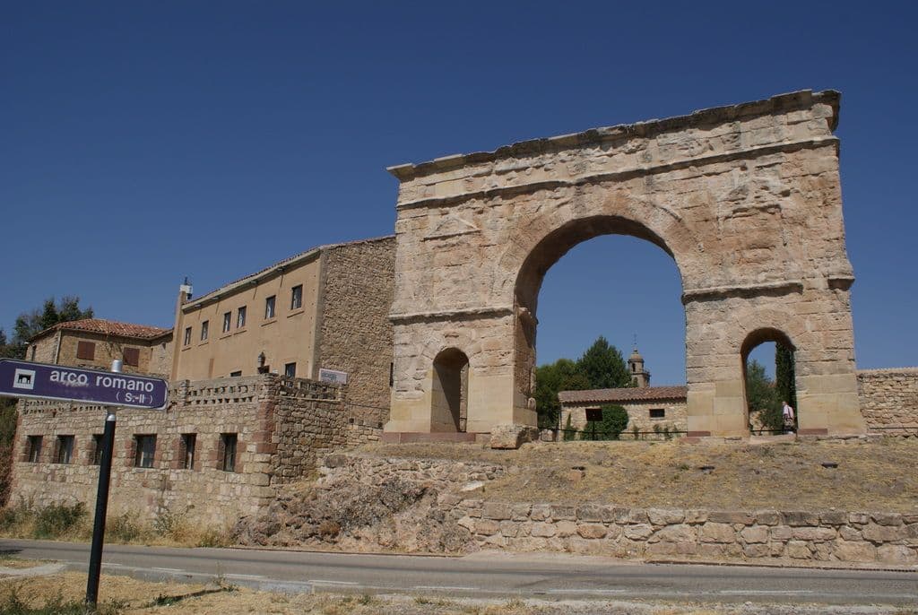 Roman arch in Medinaceli, Spain — a historic landmark near Posada de la Luz
