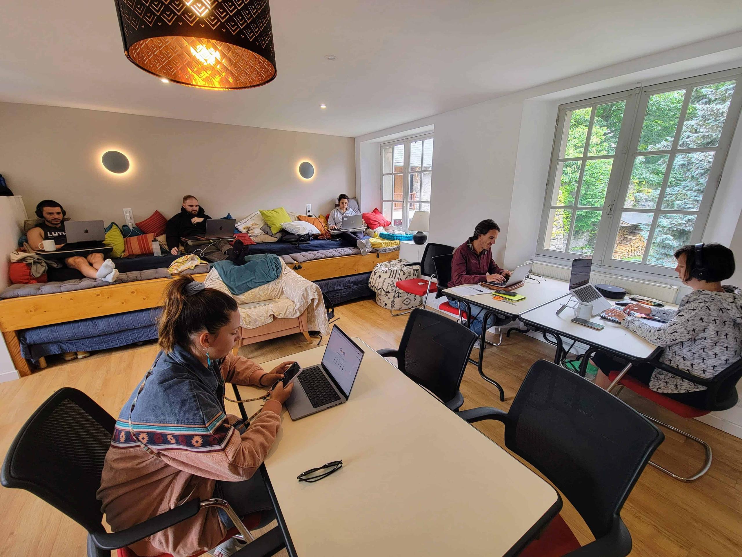 Indoor Coworking Area