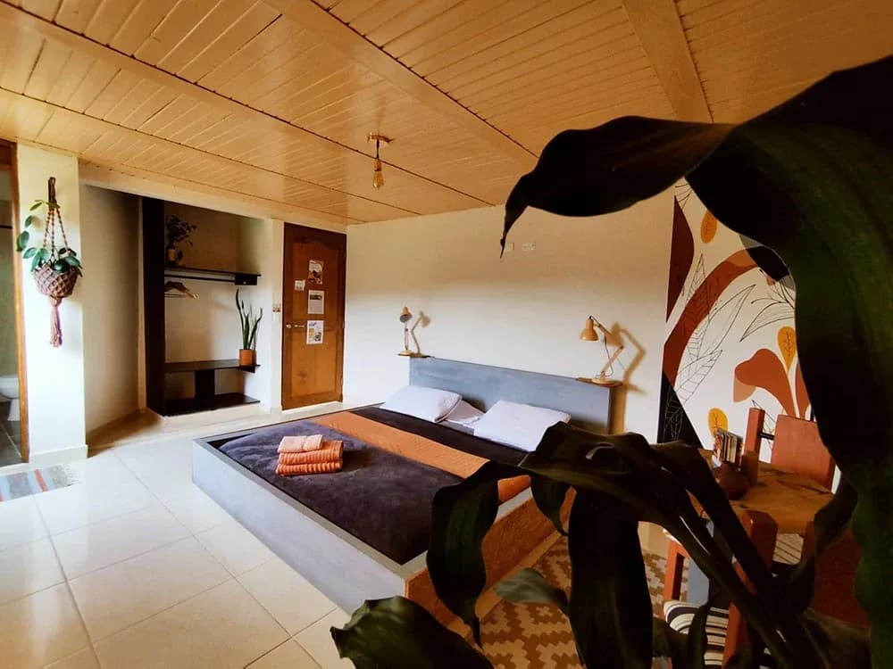 Standard private room at the Guatapé coliving location