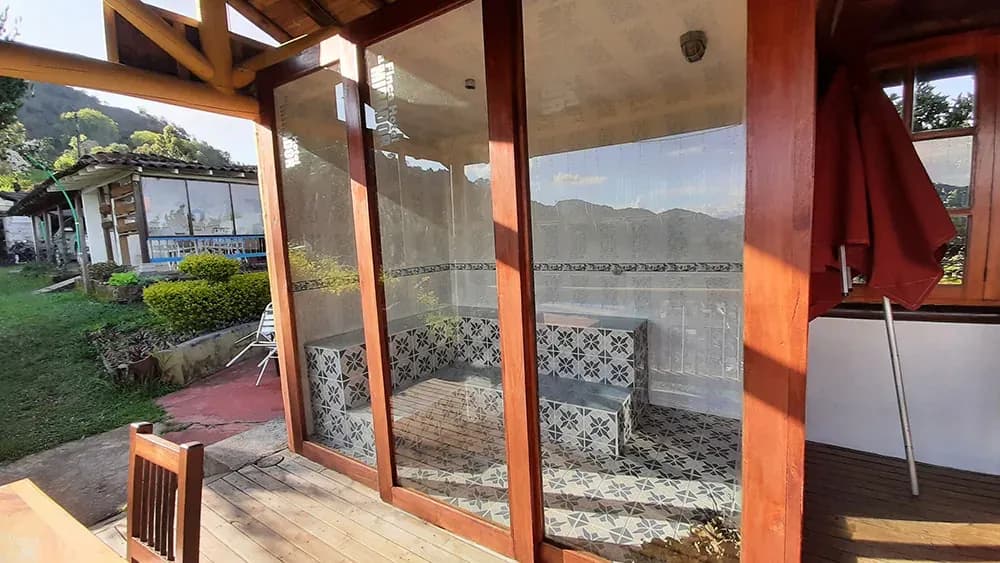 Steam bath / hammam at the Jericó coliving location