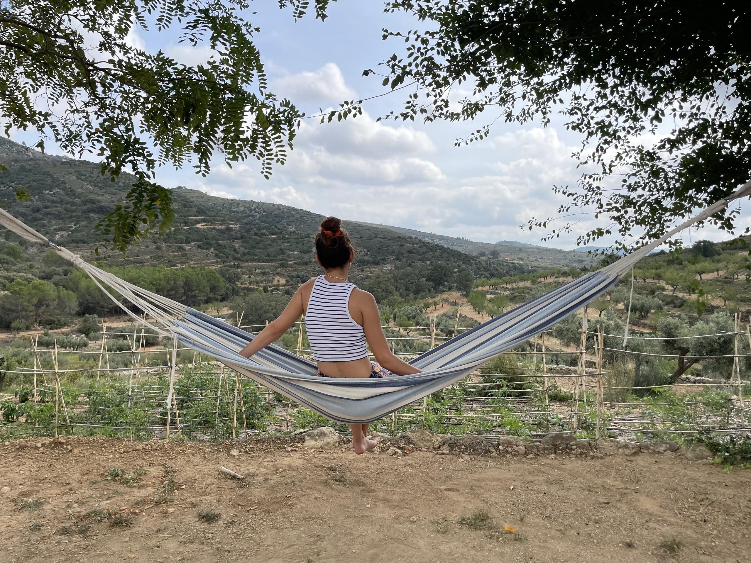 hamac in the garden of ruralco coliving