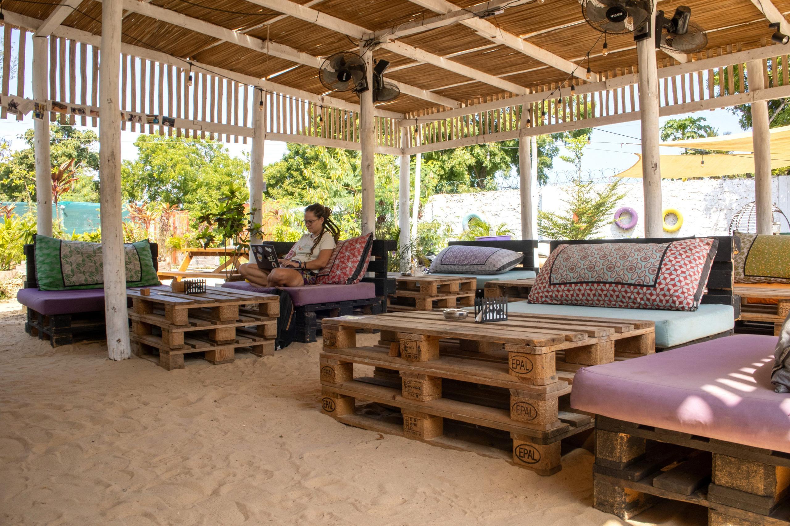 Air conditioned coworking space at Skippers Coliving