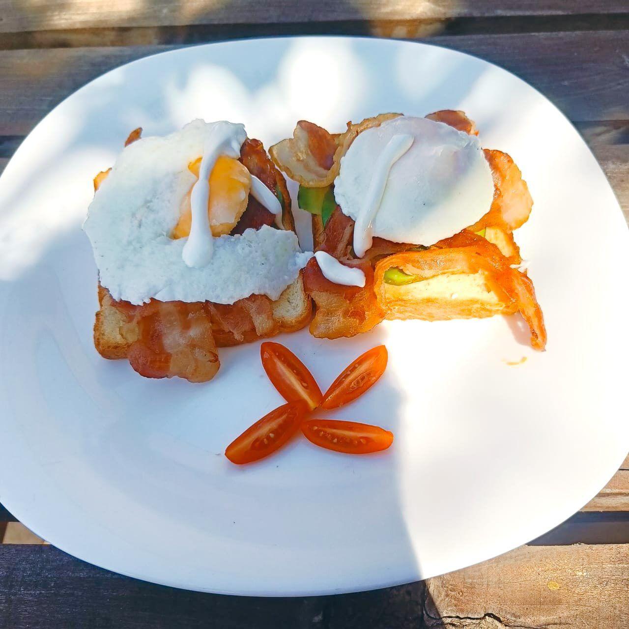 One of our Skippers cooked breakfasts