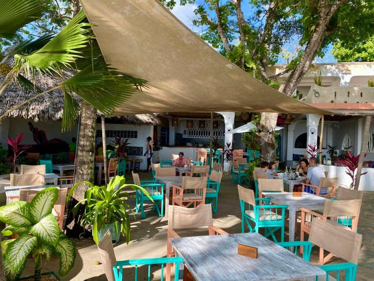 Local restaurant in Diani