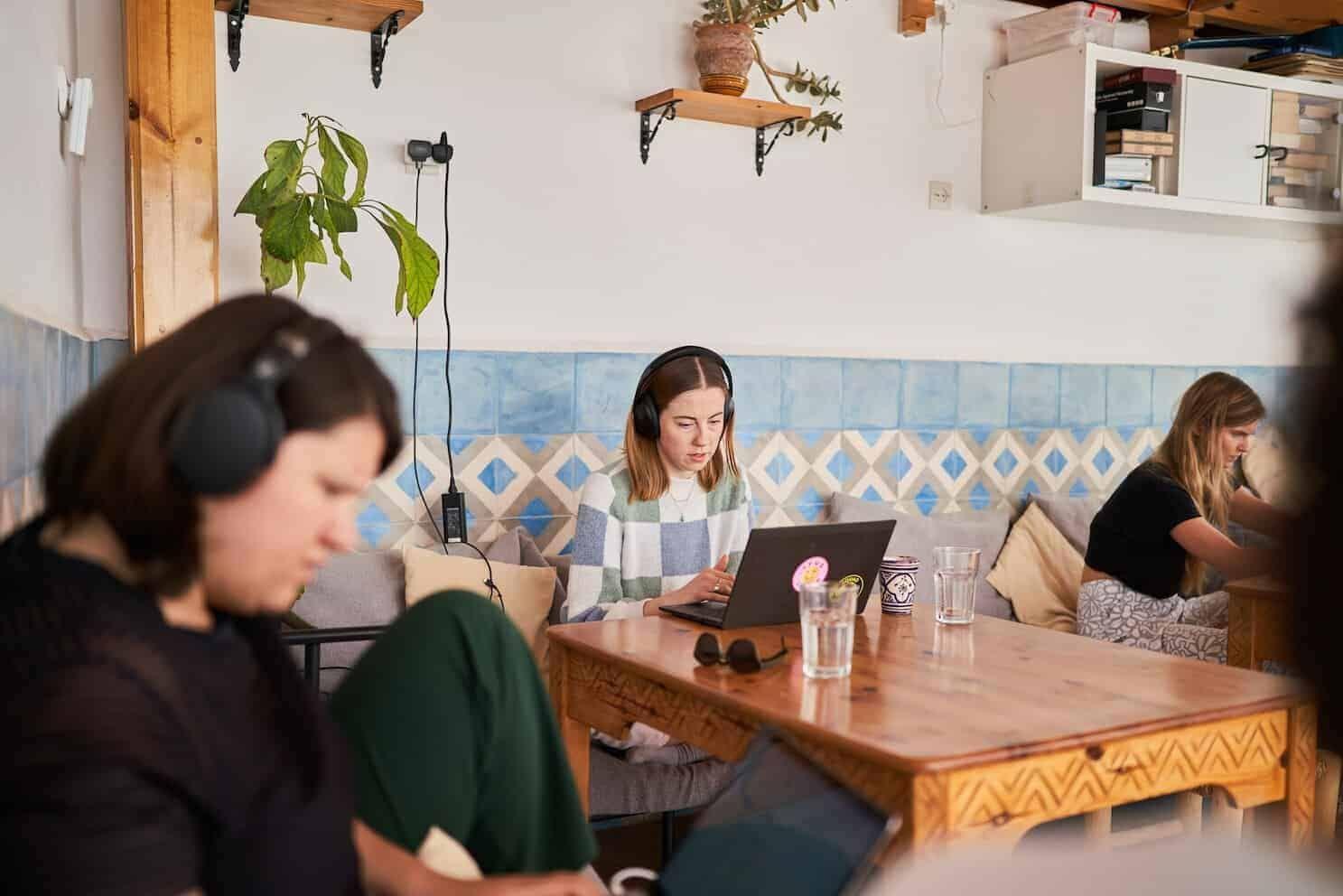 Coworking at the SunDesk outdoor terrace