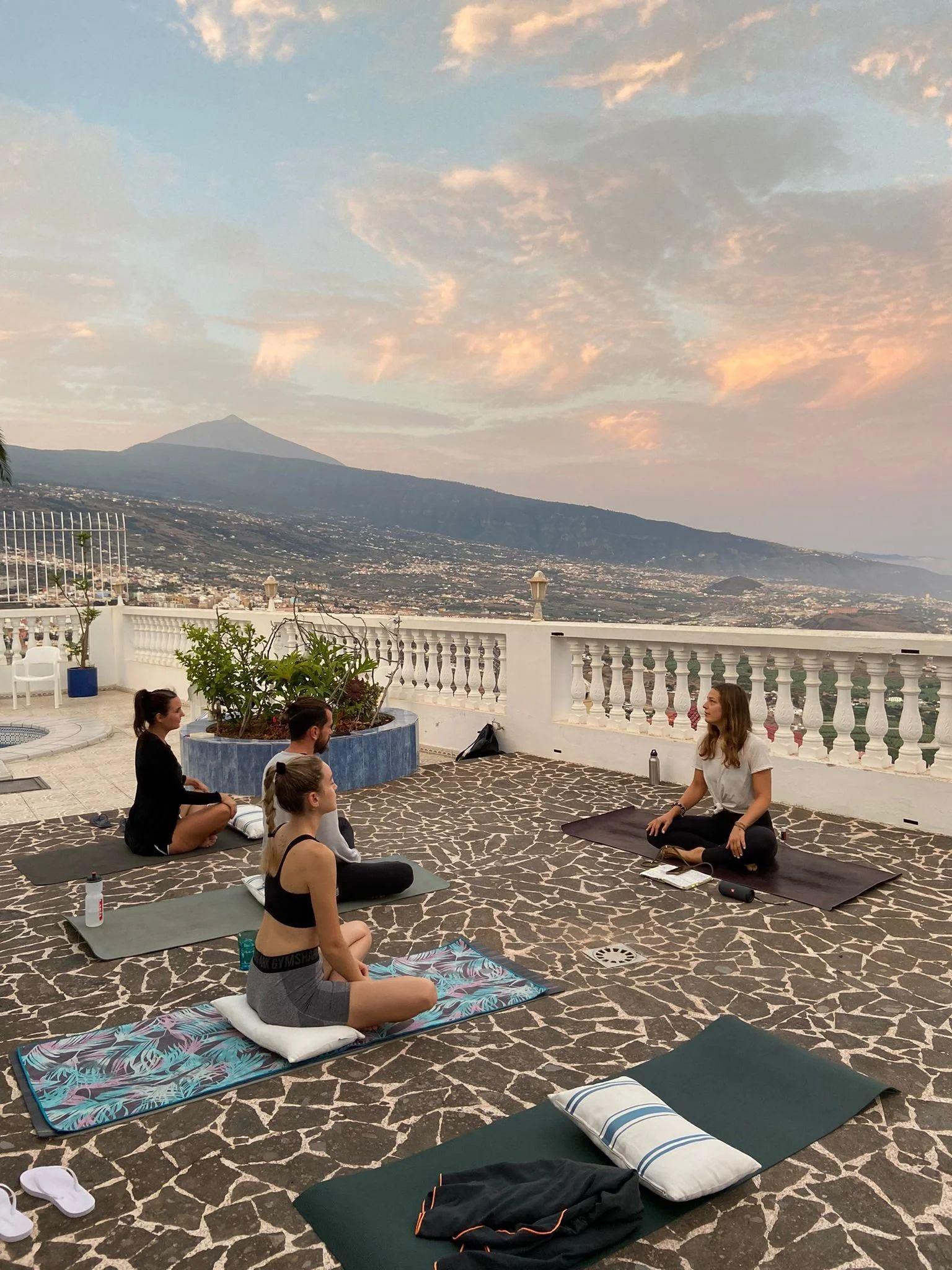 Enjoy our weekly Sunset Yoga