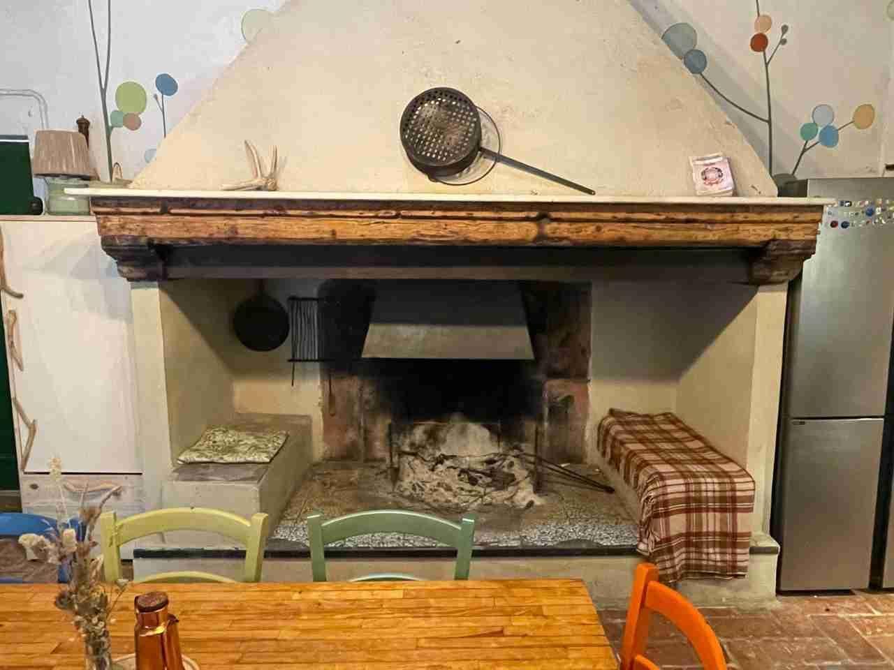 Big fireplace