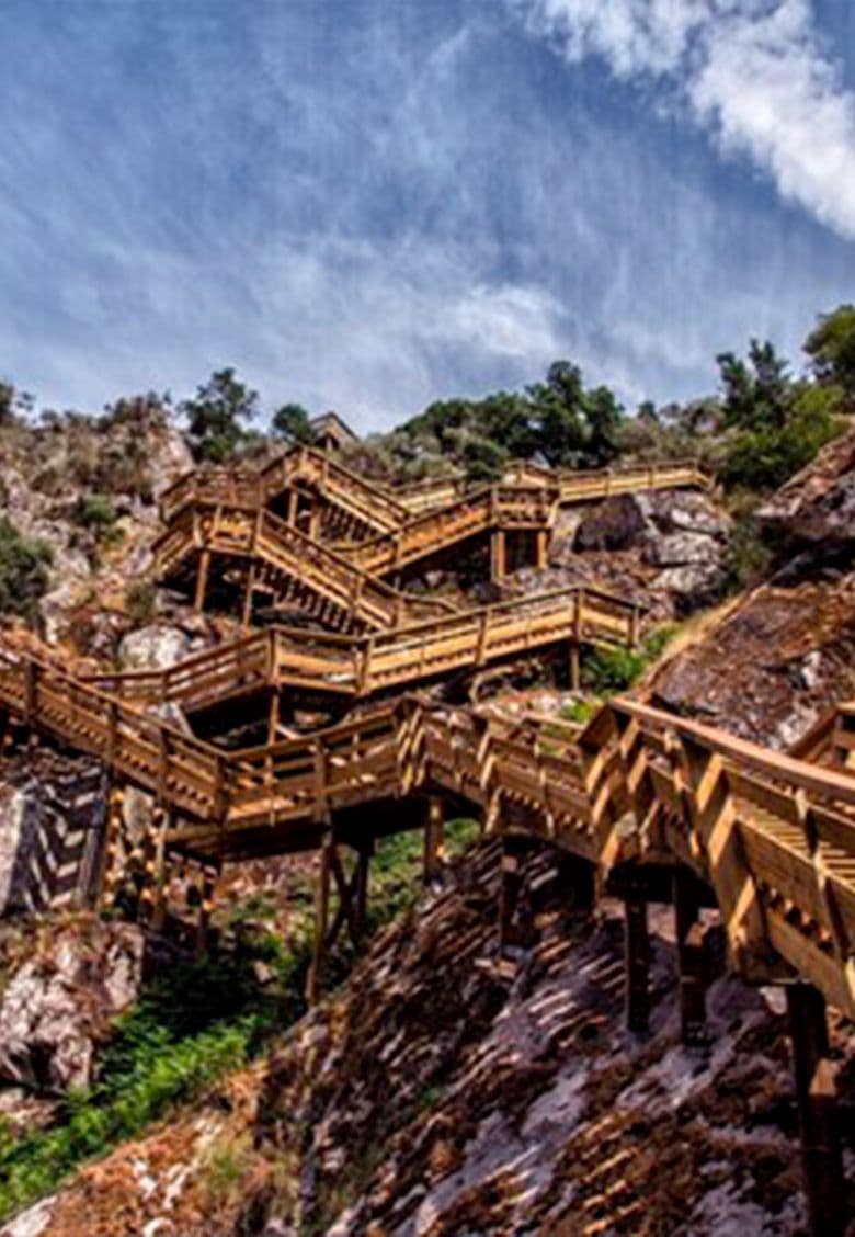 The Paiva Walkways in Arouca, an 8-kilometre nature trail alongside the Paiva River