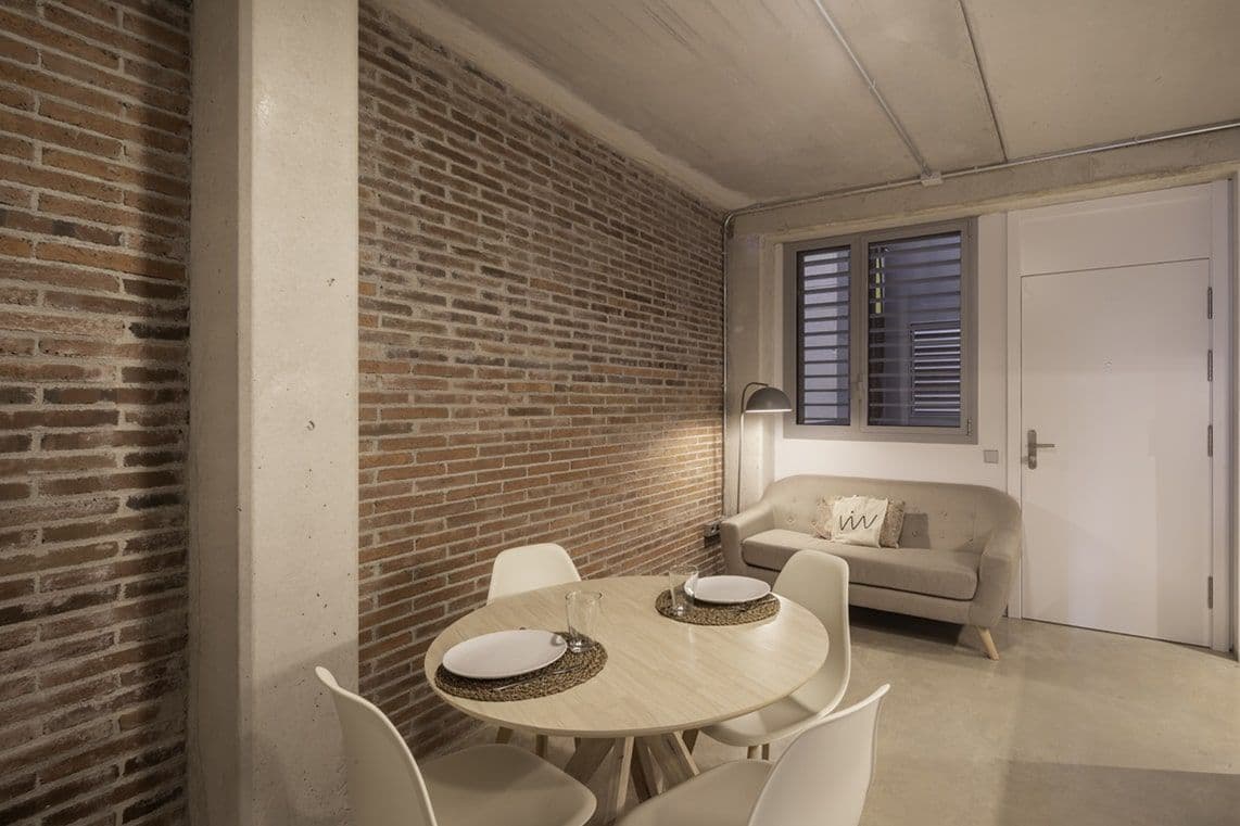 Apartment living and dining room