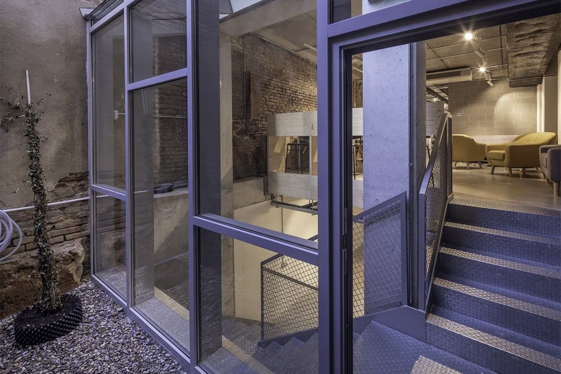 Outdoor terrace attached to the coworking space