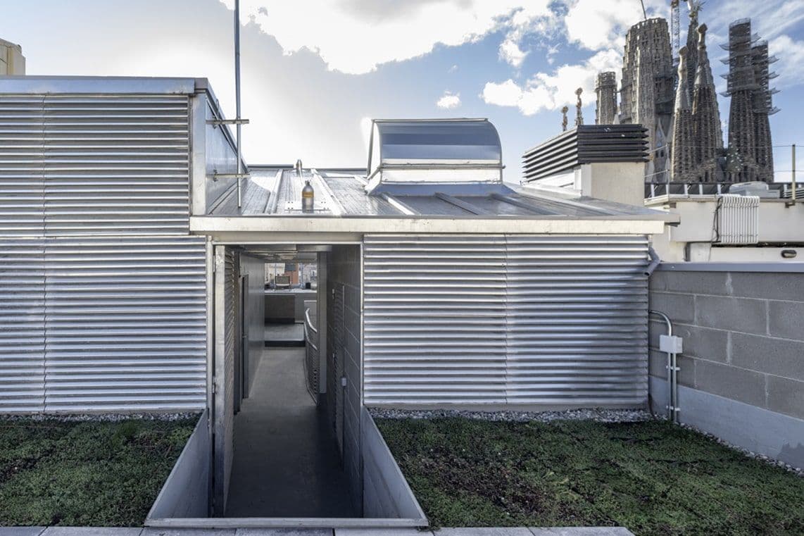 Coliving rooftop terrace