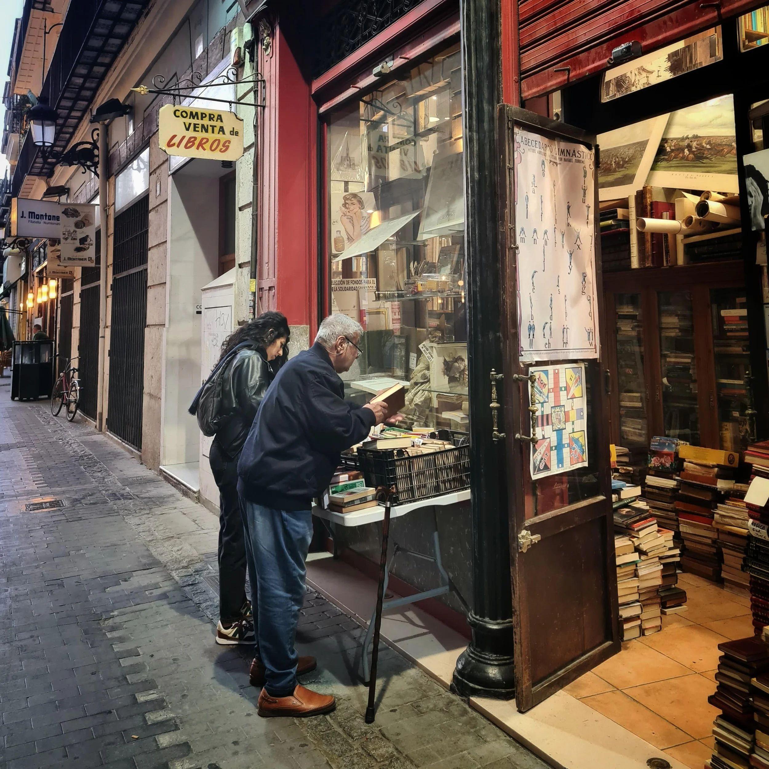 A bookstore in Valencia city centre