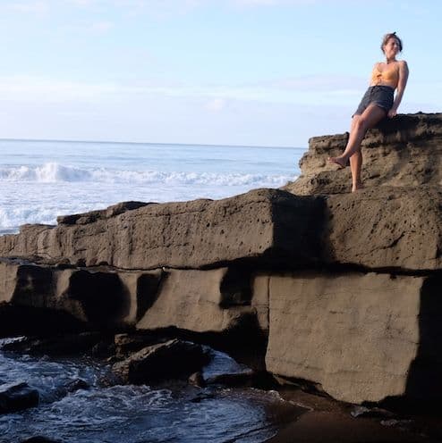 Beach scene in Popoyo, Nicaragua