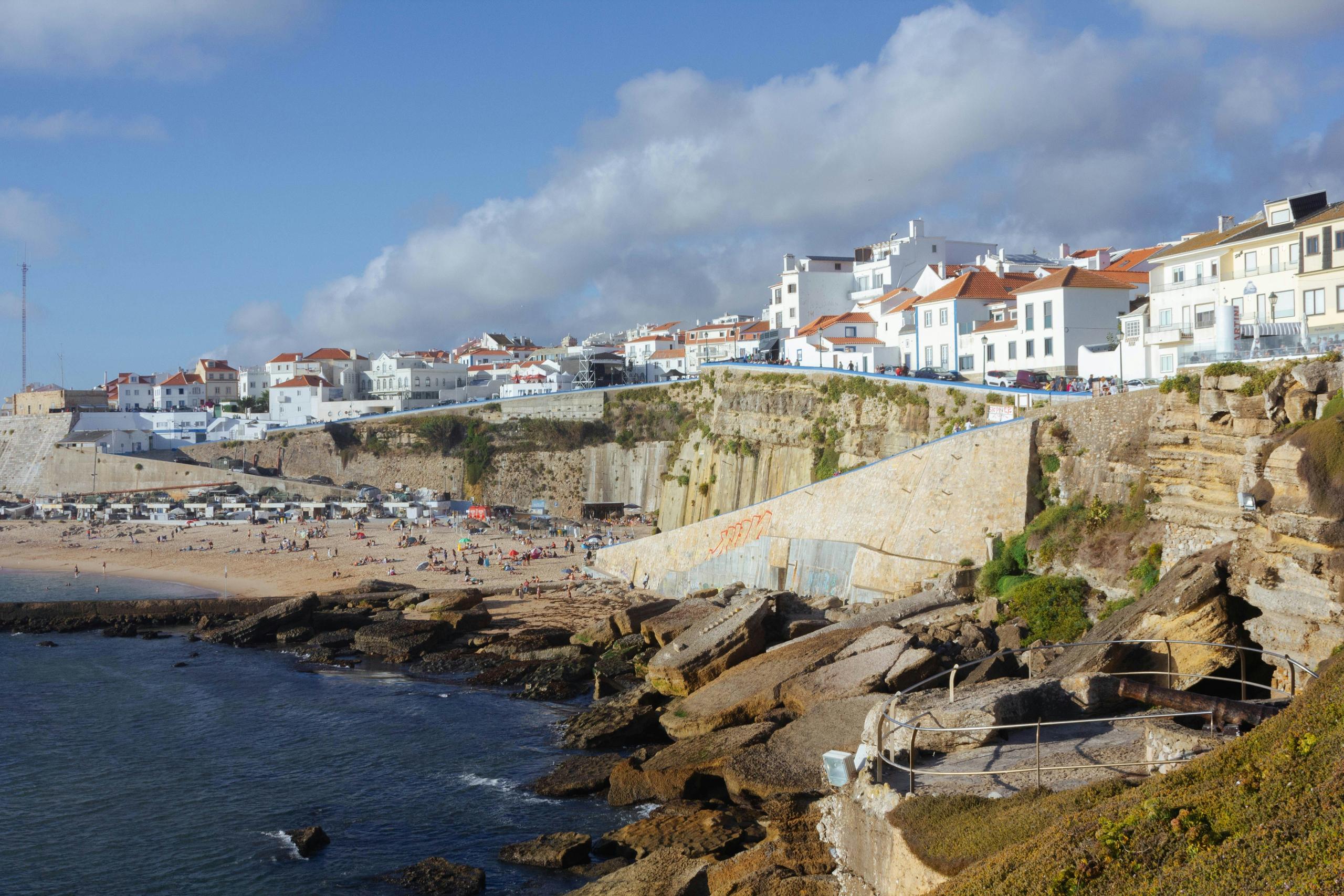 Ericeira, Portugal as seen from the cliffs — home of Wild Souls Coliving